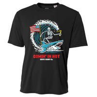 Comin In Hot Cove Surf Co Cooling Performance Crew T-Shirt