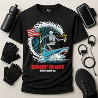 Comin In Hot Cove Surf Co Cooling Performance Crew T-Shirt