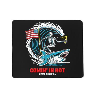 Comin In Hot Cove Surf Co Mousepad