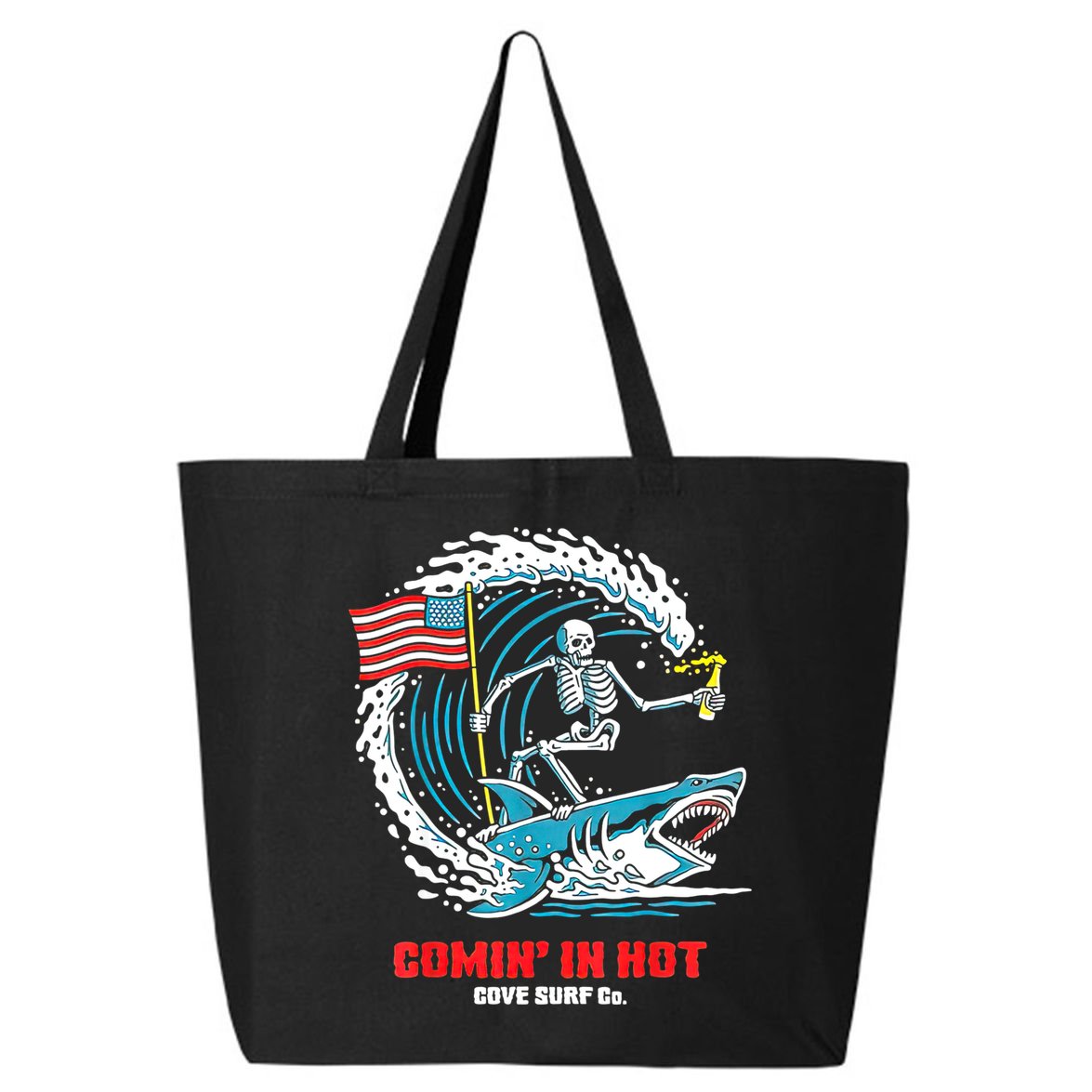 Comin In Hot Cove Surf Co 25L Jumbo Tote