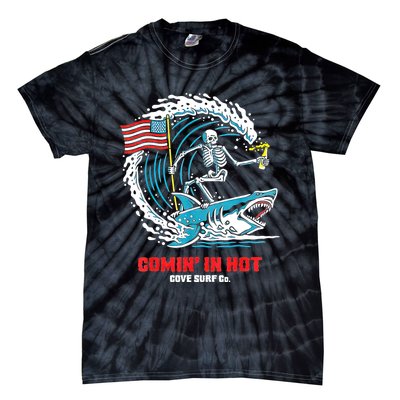 Comin In Hot Cove Surf Co Tie-Dye T-Shirt