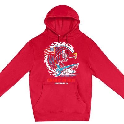 Comin In Hot Cove Surf Co Premium Pullover Hoodie