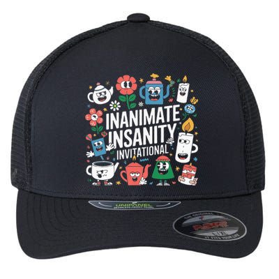 Creator Ink Inanimate Insanity Black And White Flexfit Unipanel Trucker Cap