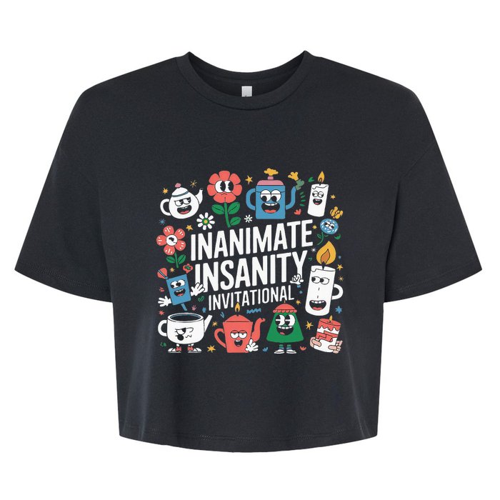 Creator Ink Inanimate Insanity Black And White Bella+Canvas Jersey Crop Tee