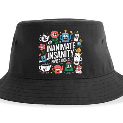 Creator Ink Inanimate Insanity Black And White Sustainable Bucket Hat