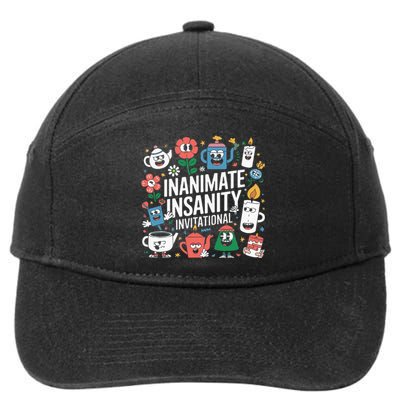 Creator Ink Inanimate Insanity Black And White 7-Panel Snapback Hat