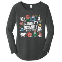 Creator Ink Inanimate Insanity Black And White Women's Perfect Tri Tunic Long Sleeve Shirt