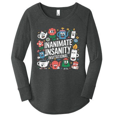 Creator Ink Inanimate Insanity Black And White Women's Perfect Tri Tunic Long Sleeve Shirt