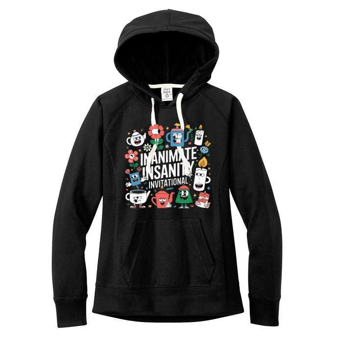 Creator Ink Inanimate Insanity Black And White Women's Fleece Hoodie