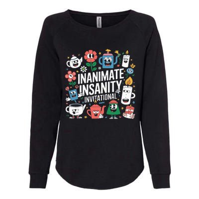 Creator Ink Inanimate Insanity Black And White Womens California Wash Sweatshirt