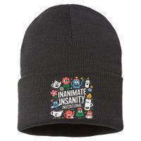 Creator Ink Inanimate Insanity Black And White Sustainable Knit Beanie