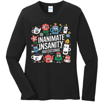 Creator Ink Inanimate Insanity Black And White Ladies Long Sleeve Shirt