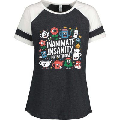 Creator Ink Inanimate Insanity Black And White Enza Ladies Jersey Colorblock Tee