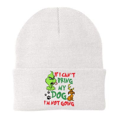 Christmas If I Cant Bring My Dog Im Not Going Knit Cap Winter Beanie