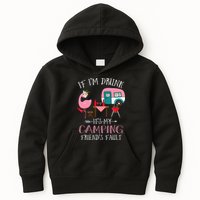 Camper If I'm Drunk It's My Camping Friends Fault Kids Hoodie