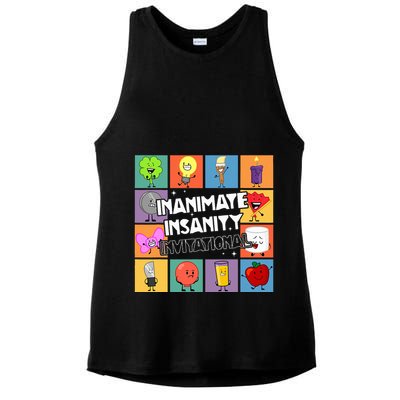 Creator Ink Inanimate Insanity Black And White Funny Meme Ladies PosiCharge Tri-Blend Wicking Tank