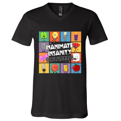Creator Ink Inanimate Insanity Black And White Funny Meme V-Neck T-Shirt