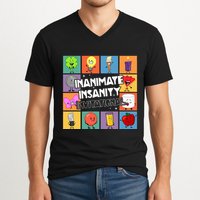 Creator Ink Inanimate Insanity Black And White Funny Meme V-Neck T-Shirt