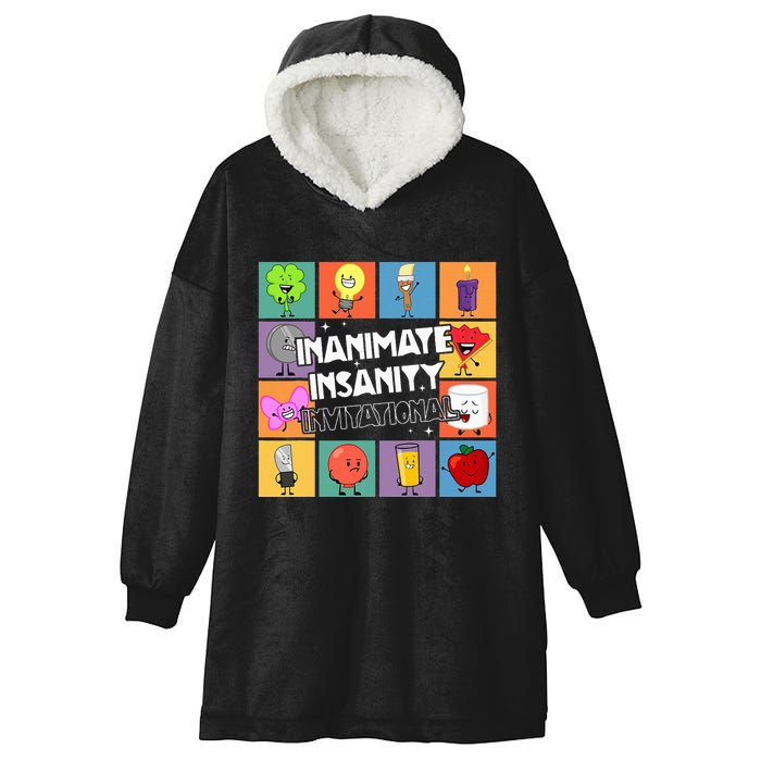 Creator Ink Inanimate Insanity Black And White Funny Meme Hooded Wearable Blanket