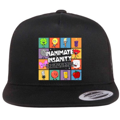 Creator Ink Inanimate Insanity Black And White Funny Meme Flat Bill Trucker Hat
