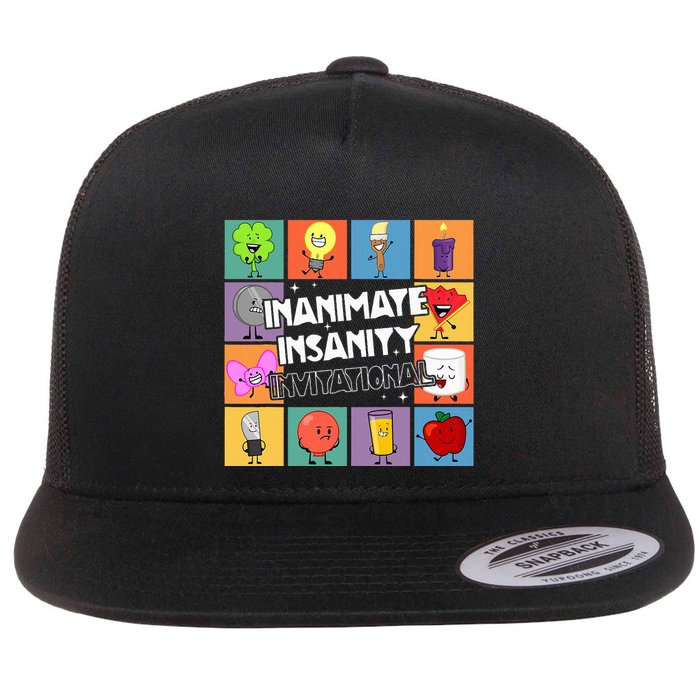 Creator Ink Inanimate Insanity Black And White Funny Meme Flatbill Hat