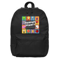 Creator Ink Inanimate Insanity Black And White Funny Meme 16 in Basic Backpack