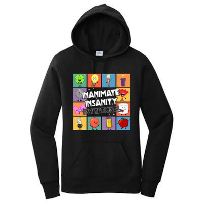 Creator Ink Inanimate Insanity Black And White Funny Meme Women's Pullover Hoodie