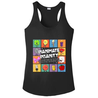 Creator Ink Inanimate Insanity Black And White Funny Meme Ladies PosiCharge Competitor Racerback Tank