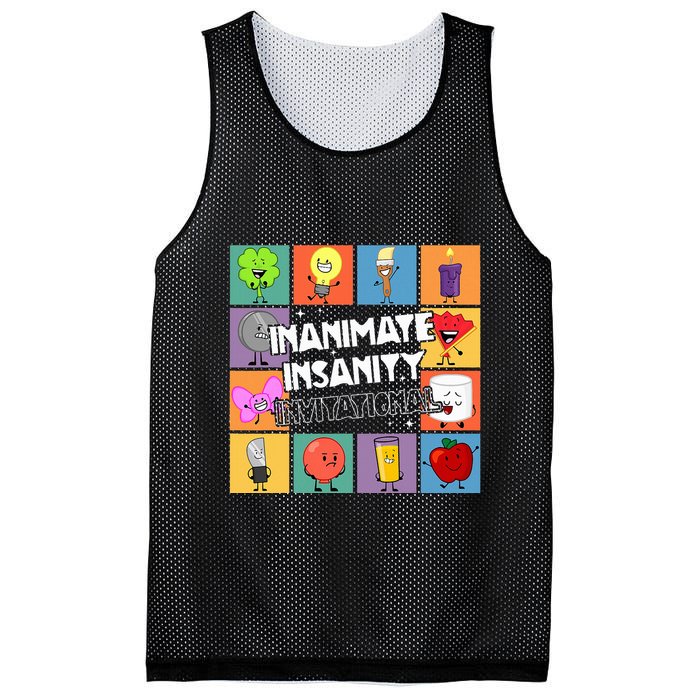 Creator Ink Inanimate Insanity Black And White Funny Meme Mesh Reversible Basketball Jersey Tank