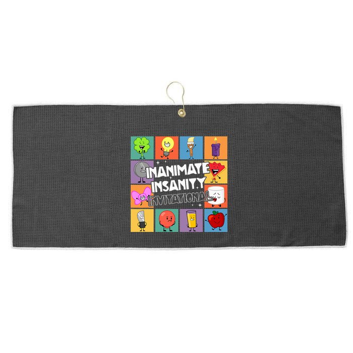 Creator Ink Inanimate Insanity Black And White Funny Meme Large Microfiber Waffle Golf Towel