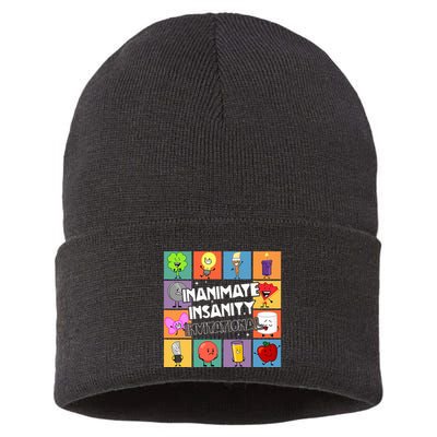 Creator Ink Inanimate Insanity Black And White Funny Meme Sustainable Knit Beanie