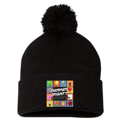 Creator Ink Inanimate Insanity Black And White Funny Meme Pom Pom 12in Knit Beanie