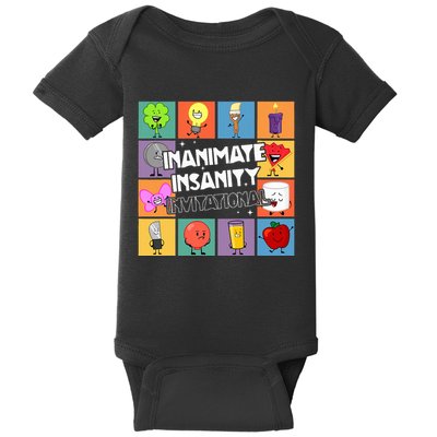 Creator Ink Inanimate Insanity Black And White Funny Meme Baby Bodysuit
