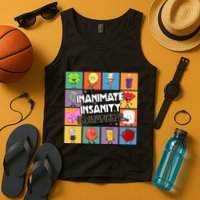 Creator Ink Inanimate Insanity Black And White Funny Meme Tank Top
