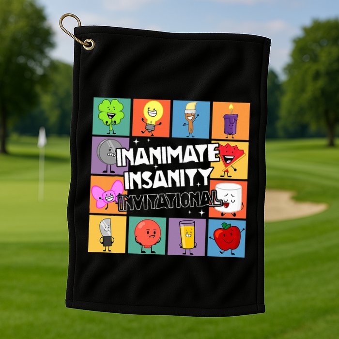 Creator Ink Inanimate Insanity Black And White Funny Meme Golf Towel