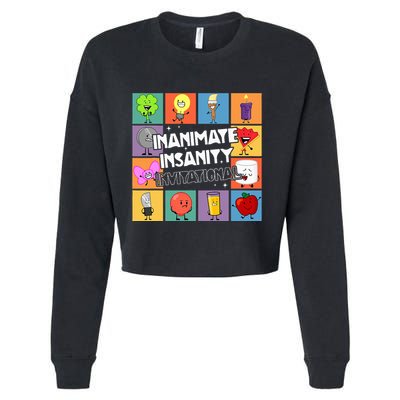 Creator Ink Inanimate Insanity Black And White Funny Meme Cropped Pullover Crew