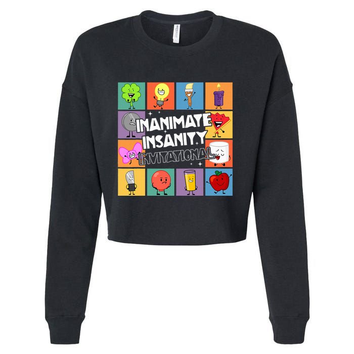 Creator Ink Inanimate Insanity Black And White Funny Meme Cropped Pullover Crew