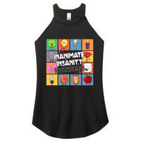 Creator Ink Inanimate Insanity Black And White Funny Meme Women's Perfect Tri Rocker Tank