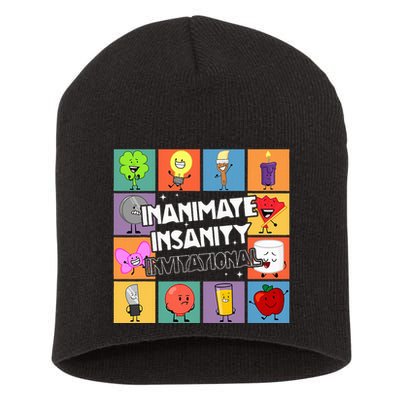 Creator Ink Inanimate Insanity Black And White Funny Meme Short Acrylic Beanie