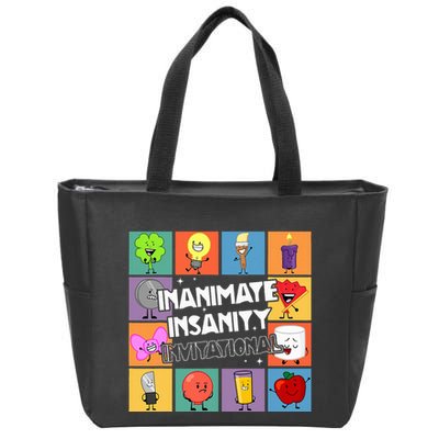 Creator Ink Inanimate Insanity Black And White Funny Meme Zip Tote Bag