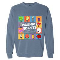 Creator Ink Inanimate Insanity Black And White Funny Meme Garment-Dyed Sweatshirt