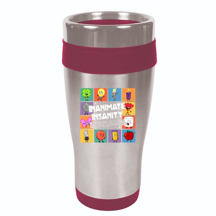 Creator Ink Inanimate Insanity Black And White Funny Meme 16oz Travel Tumbler