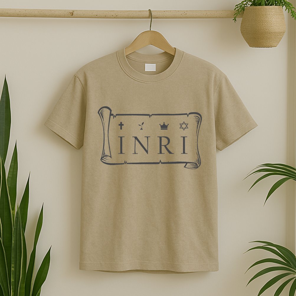 Catholic INRI INBI Jesus The Nazarene King Of The Jews T-Shirt