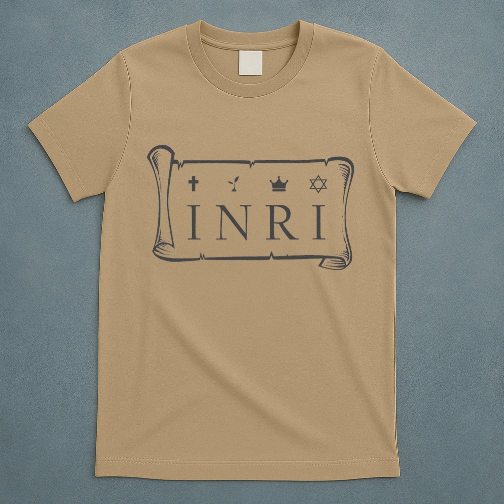 Catholic INRI INBI Jesus The Nazarene King Of The Jews T-Shirt