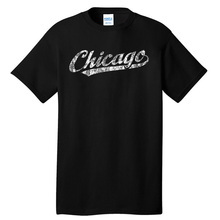 Chicago Illinois Il Vintage Sports Retro Tall T-Shirt