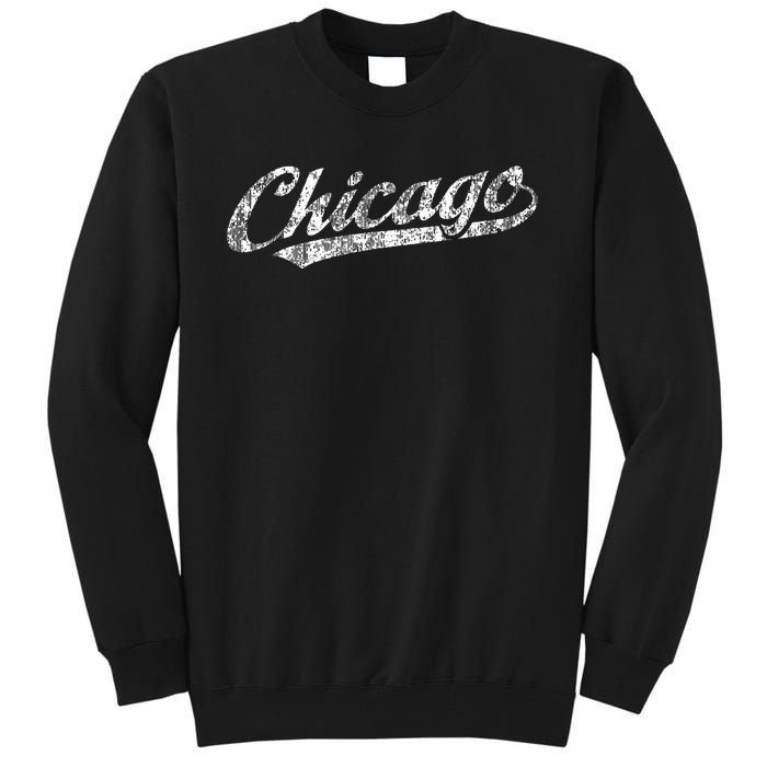 Chicago Illinois Il Vintage Sports Retro Tall Sweatshirt