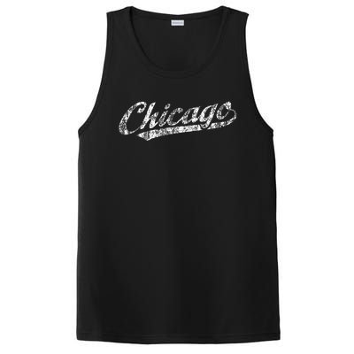 Chicago Illinois Il Vintage Sports Retro PosiCharge Competitor Tank