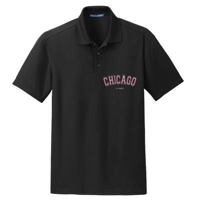 Chicago Illinois Il Varsity Style On Chicago Dry Zone Grid Polo