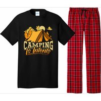 Camping is InTents Funny Camper Pun Design Backpacking Pajama Set