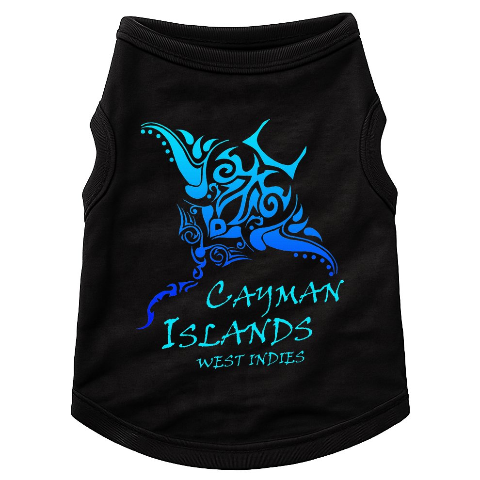 Cayman IslandsWest Indies Vintage Tribal Manta Ray Vacation Doggie Tank